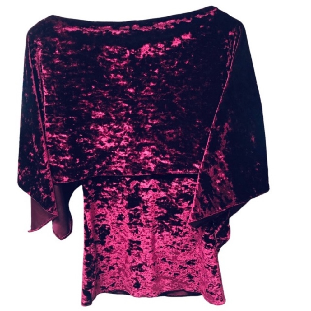 KARLA KAY STEEN Elegant and Luxurious VELVET-LIKE Blouse Size MEDIUM - Picture 2 of 11